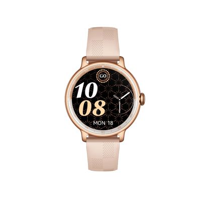 IP68 KW60C ضد آب GPS حرکت ردیابی 1.19 اینچ دور صفحه نمایش مد ساعت هوشمند برای نظارت بر سلامت و خواب زنان